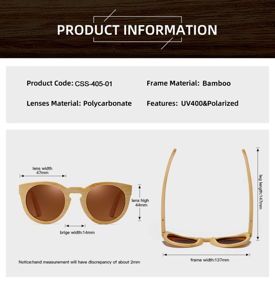 Custom Bamboo Sunglasses