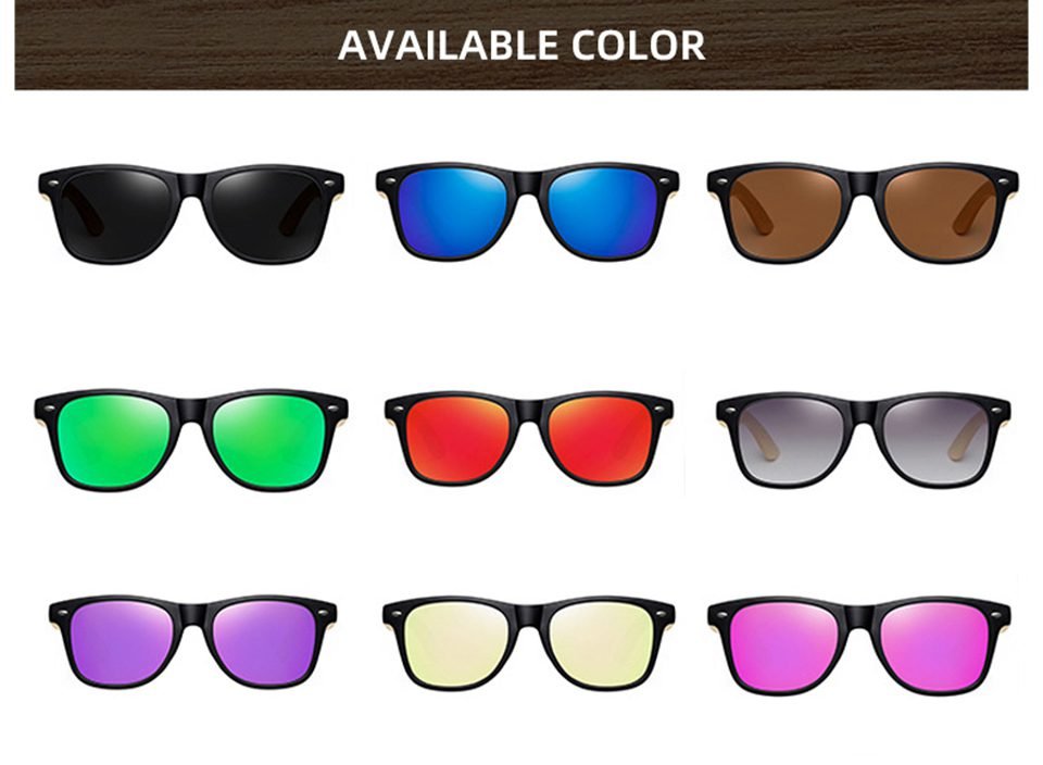 Mens Bamboo Sunglasses