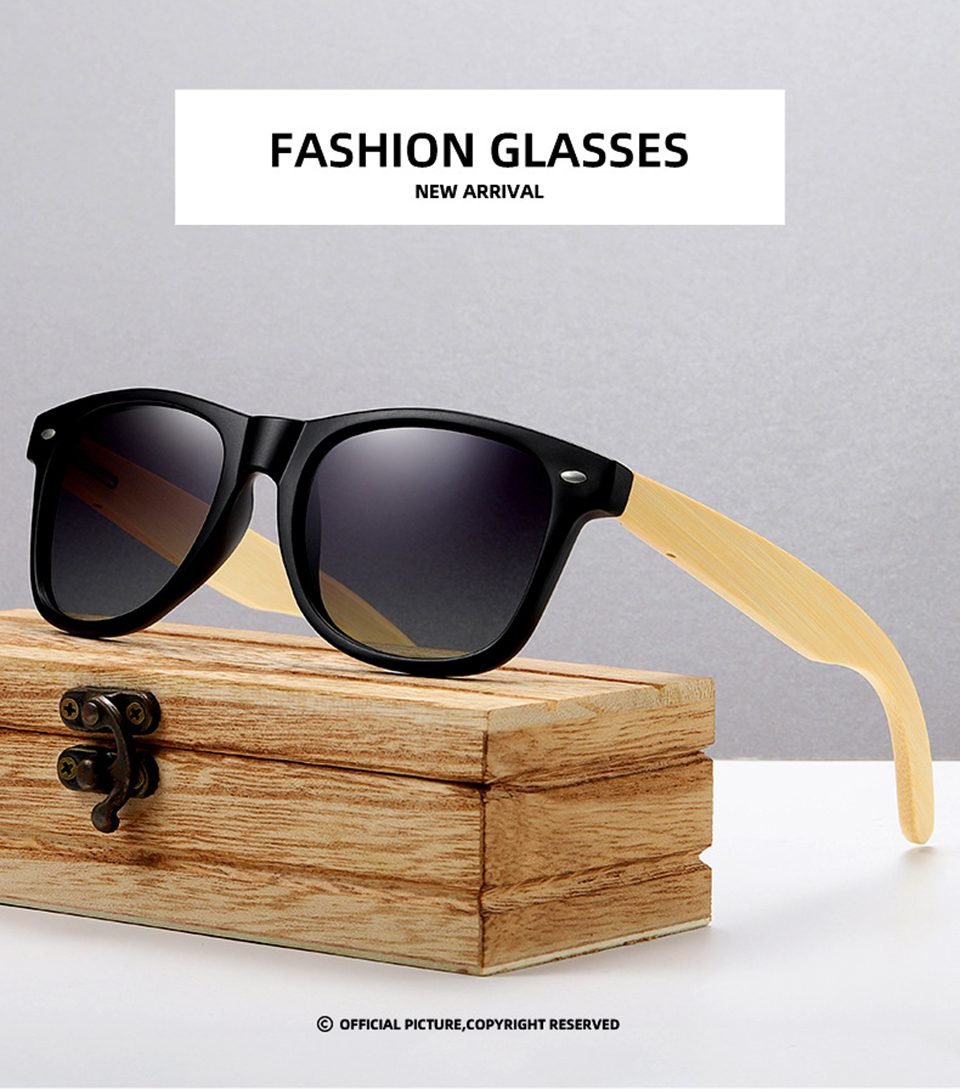 Mens Bamboo Sunglasses