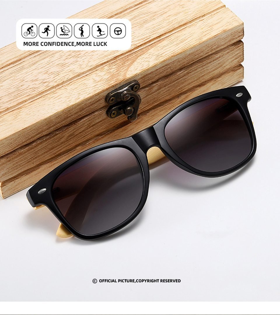 Mens Bamboo Sunglasses