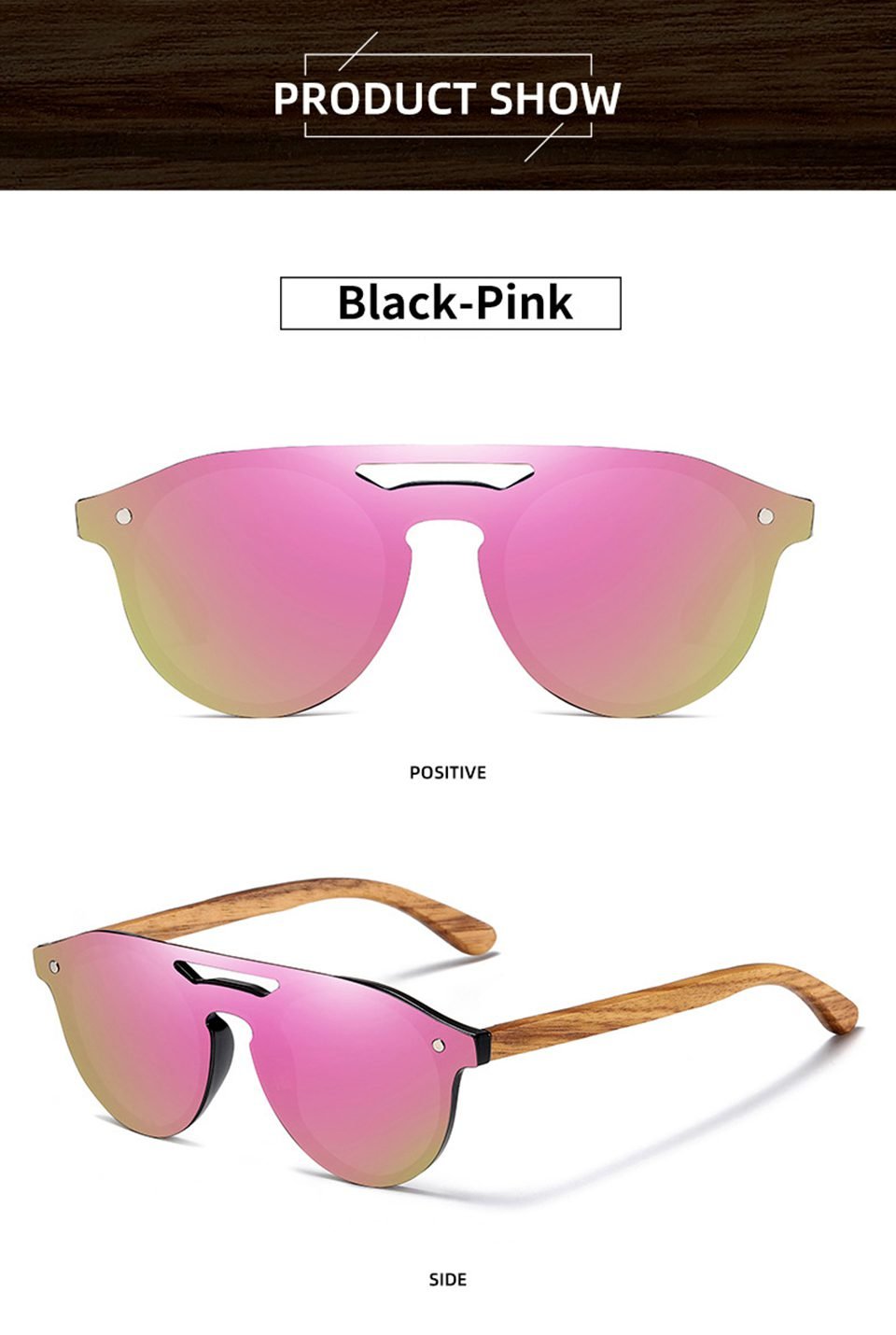 Polarized Rimless Sunglasses