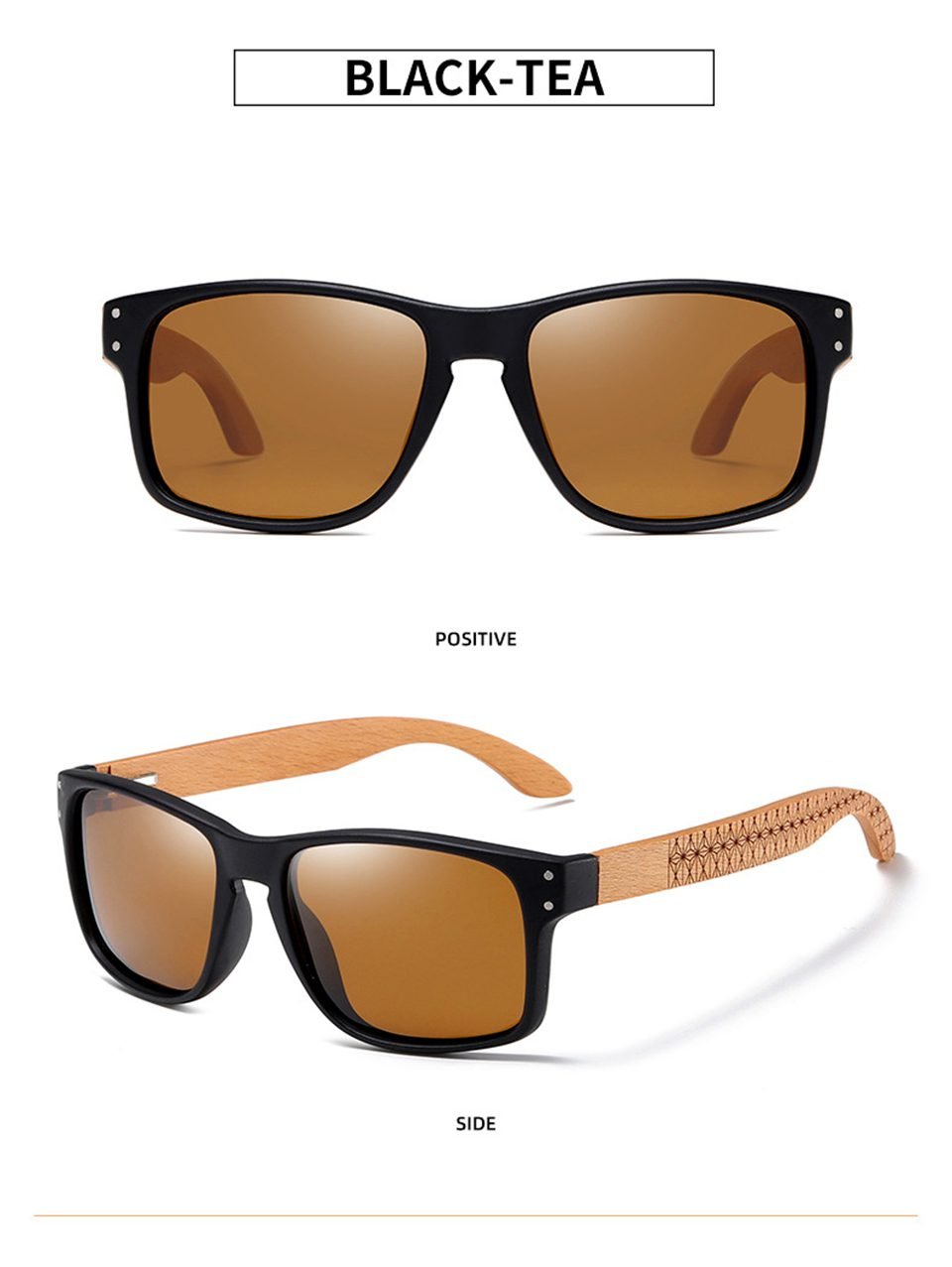 Wood Polarized Sunglasses For Men