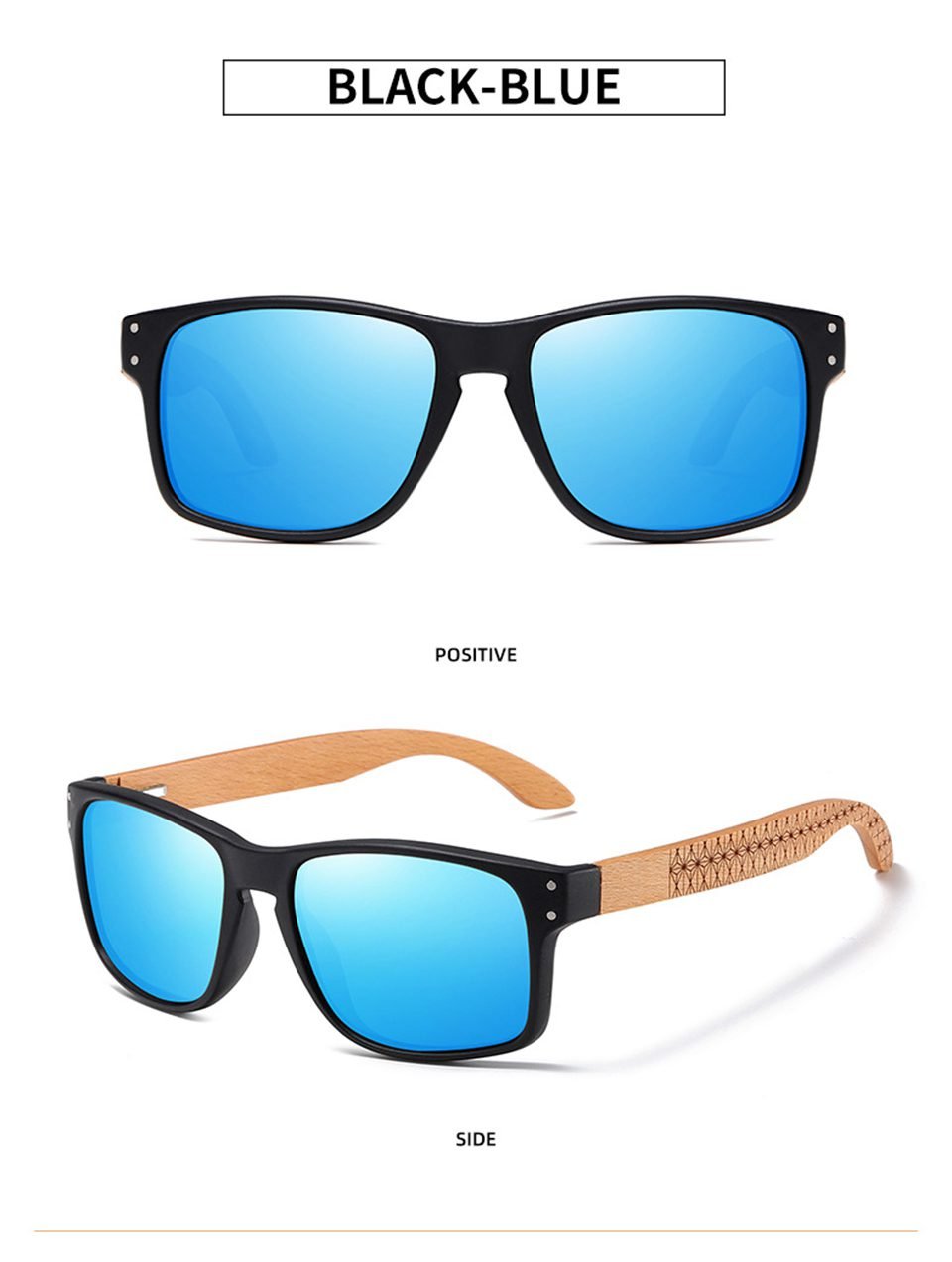 Wood Polarized Sunglasses For Men