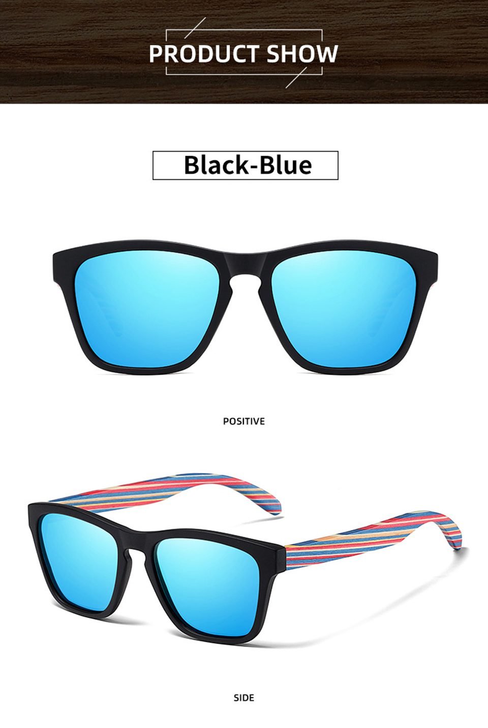 Retro Wood Sunglasses