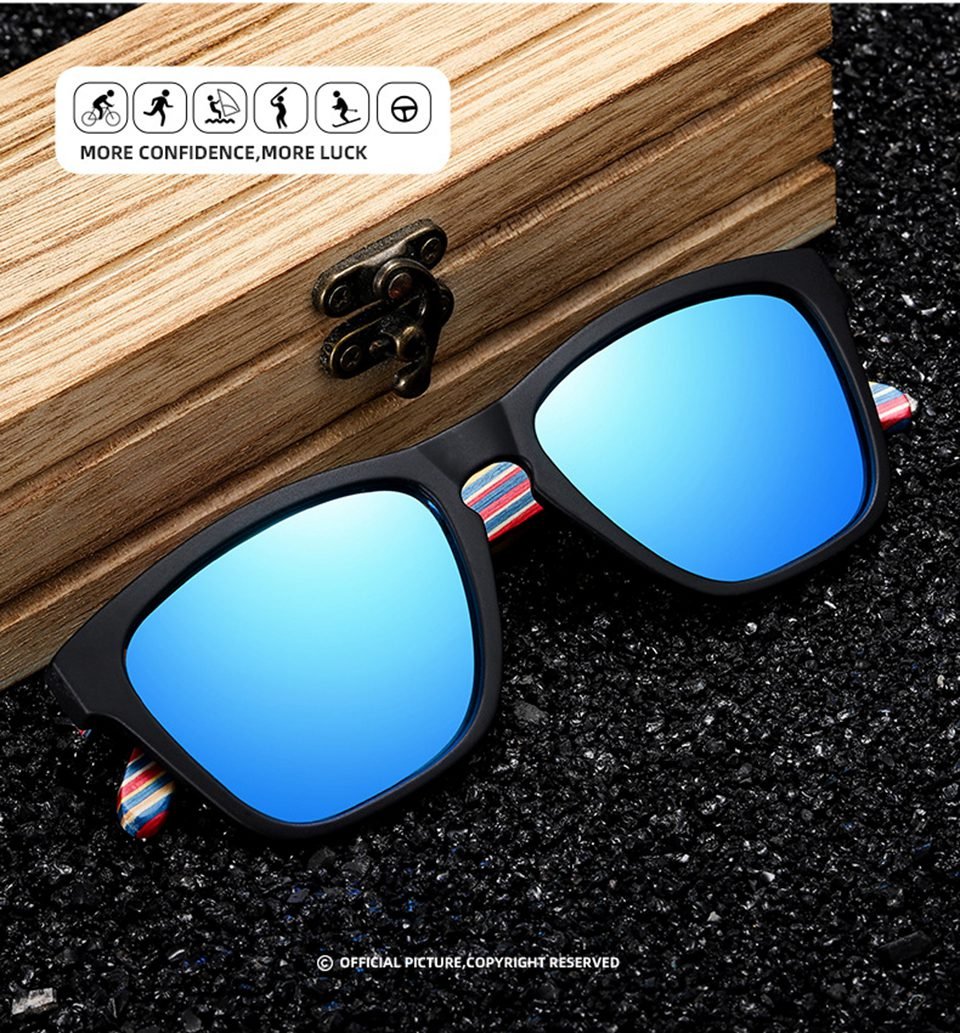 Retro Wood Sunglasses