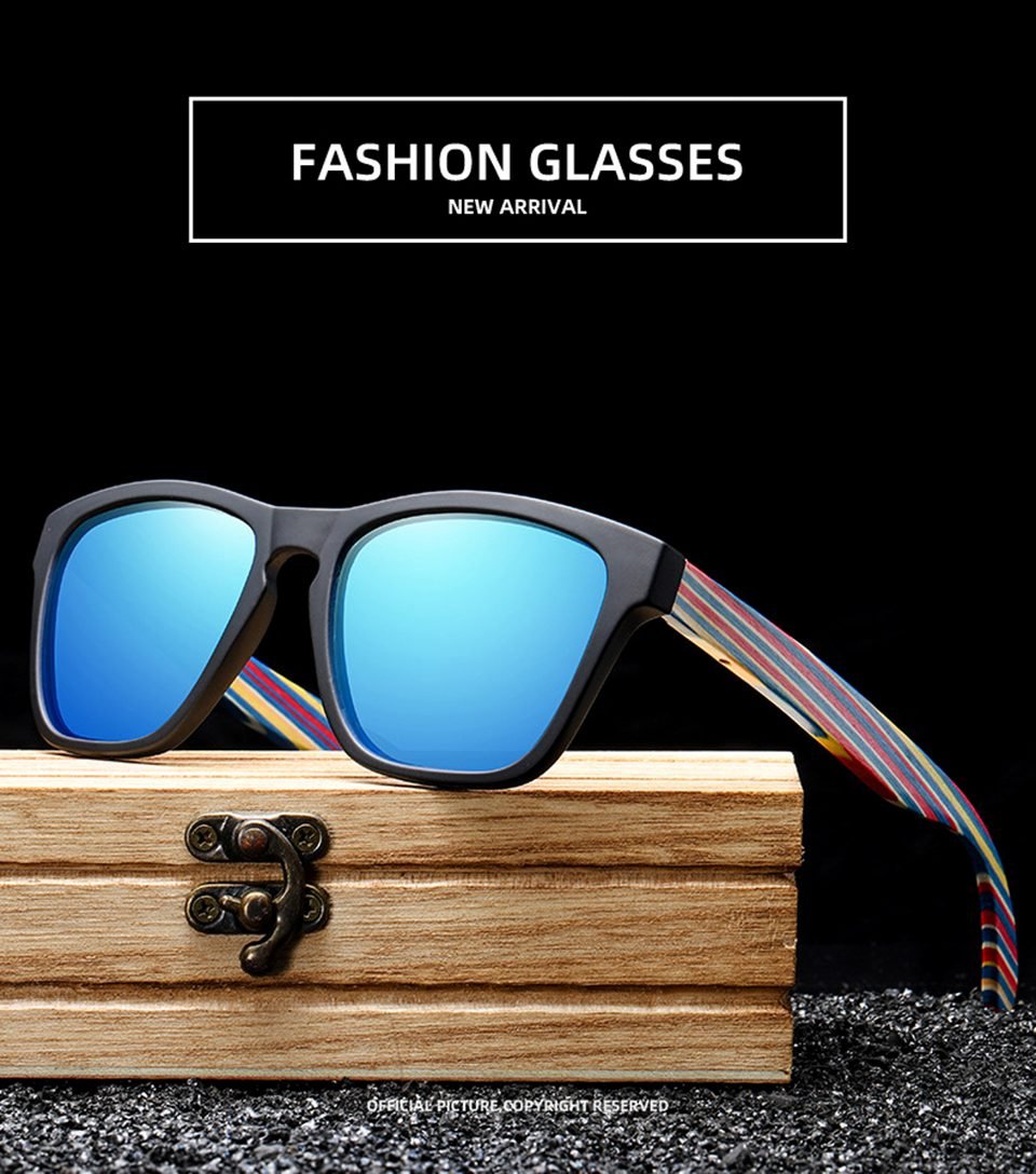 Retro Wood Sunglasses