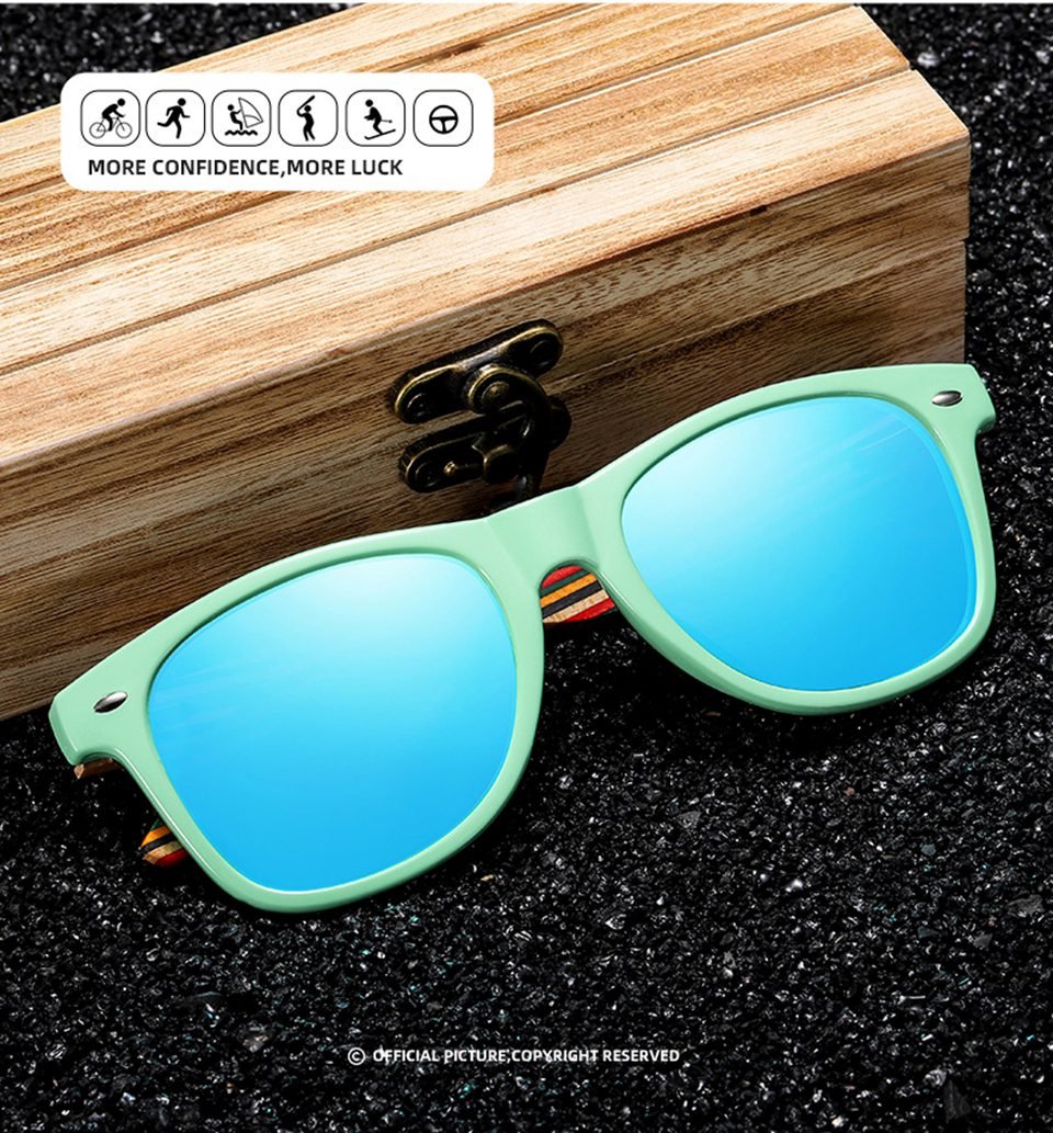 Wooden Arm Sunglasses