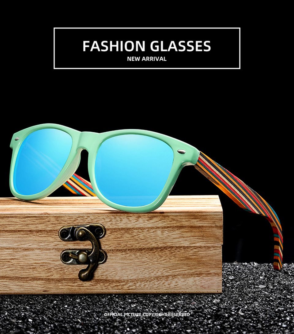 Wooden Arm Sunglasses