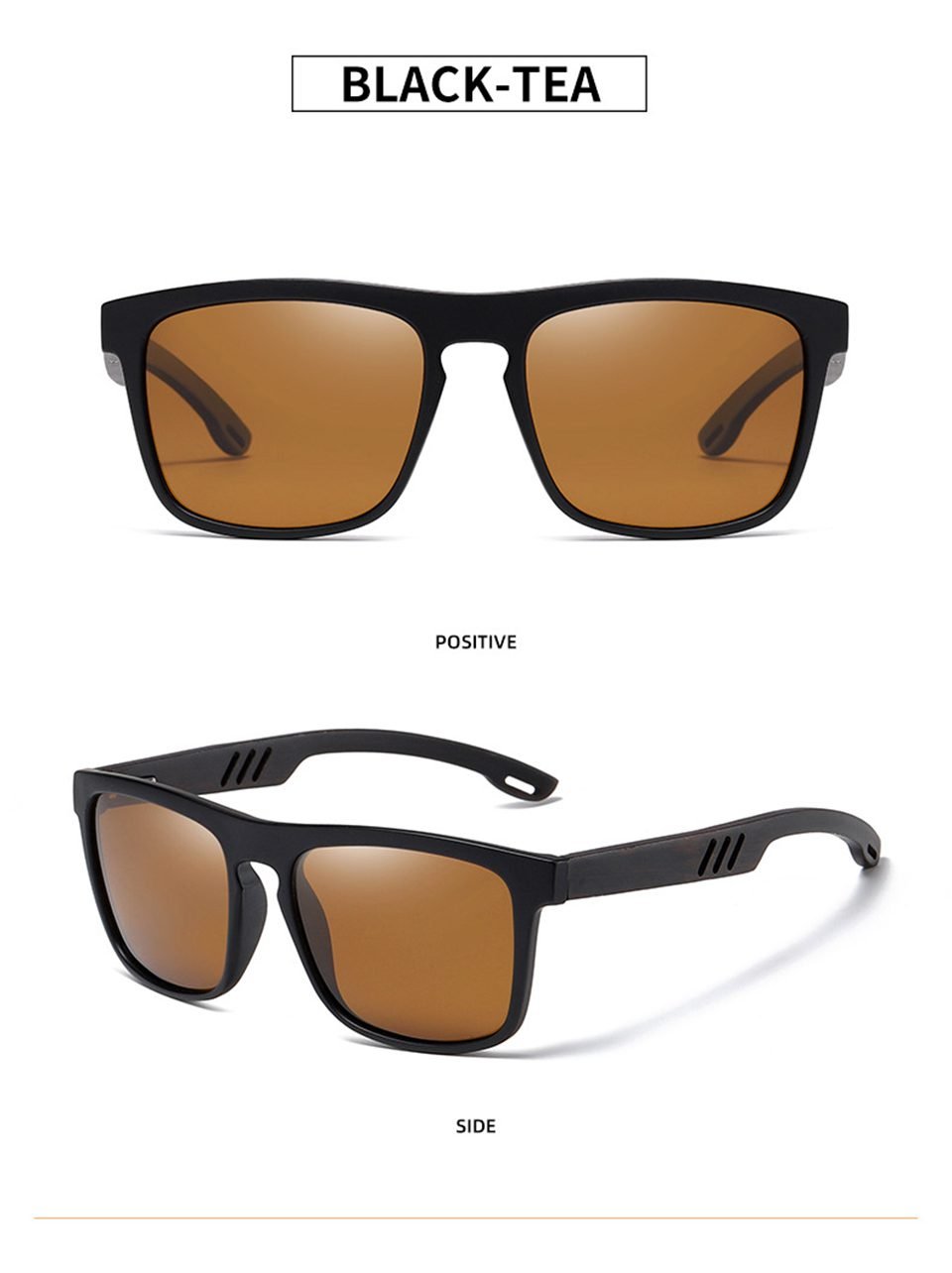 Wooden Frame Polarized Sunglasses