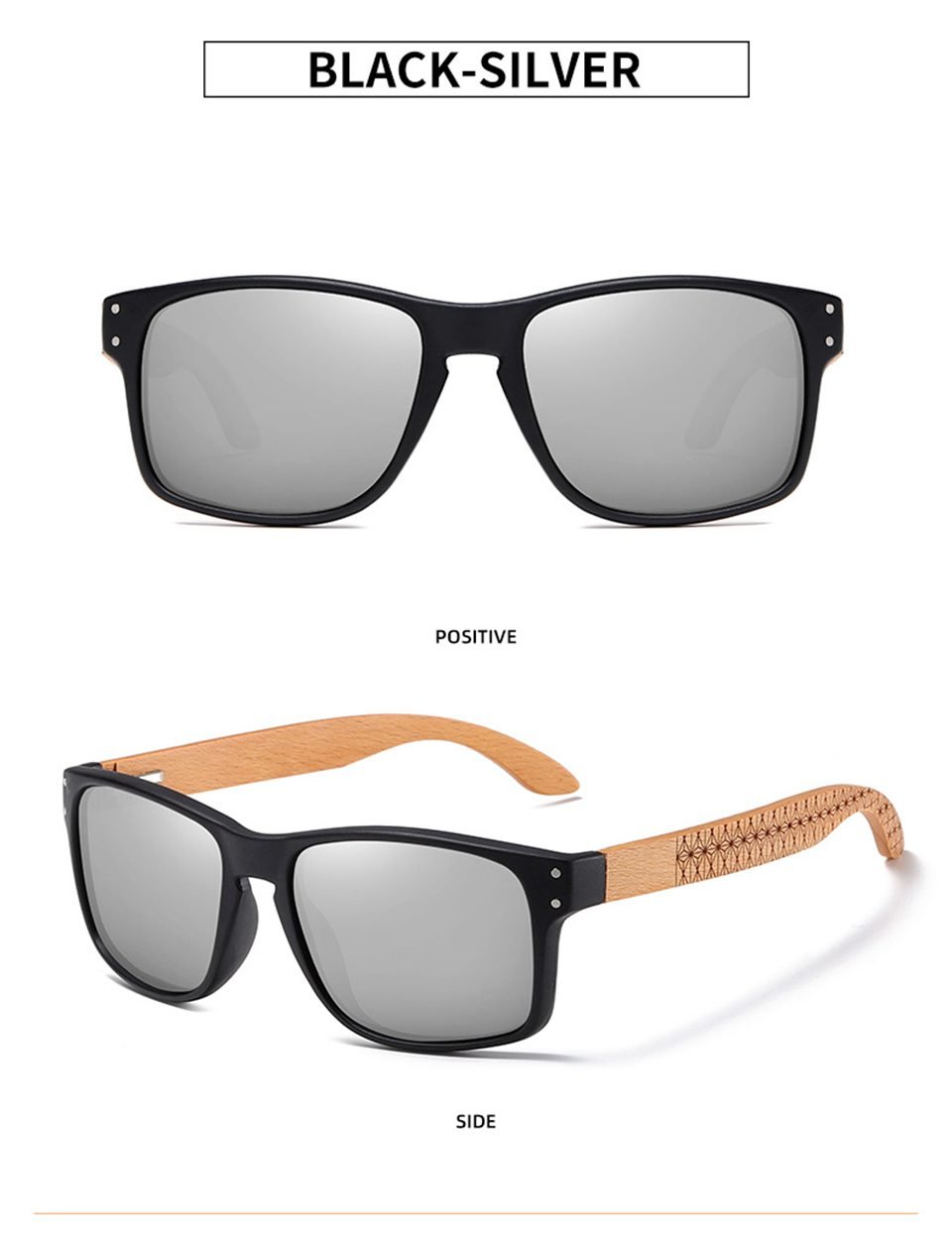 Wood Polarized Sunglasses For Men