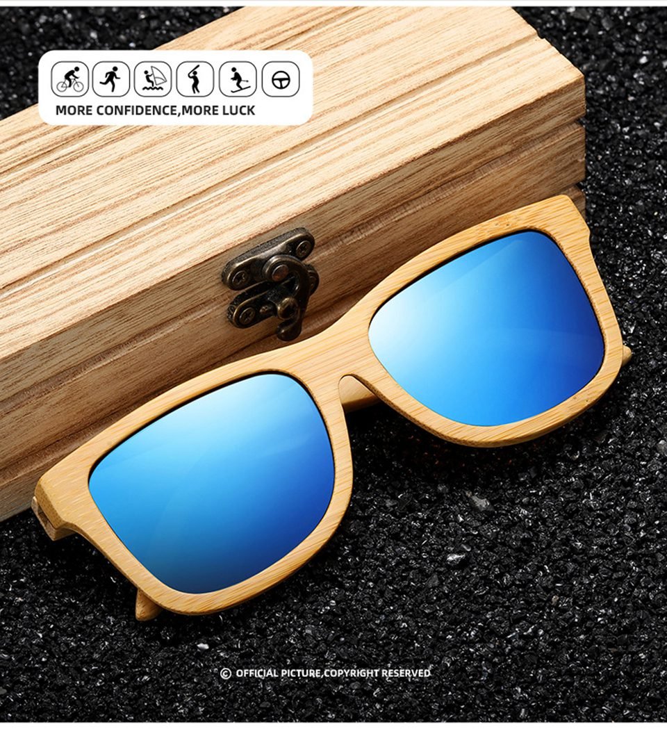 Bamboo Frame Sunglasses