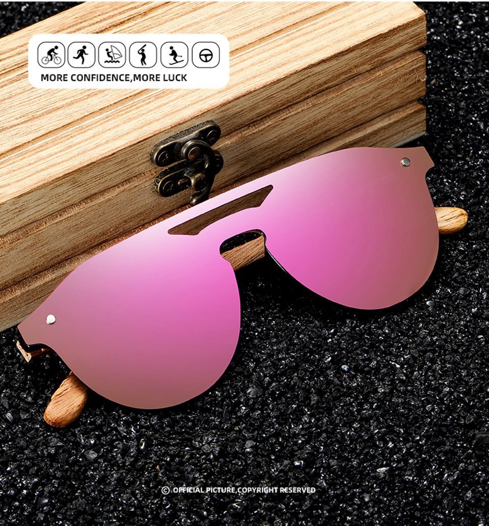 Polarized Rimless Sunglasses