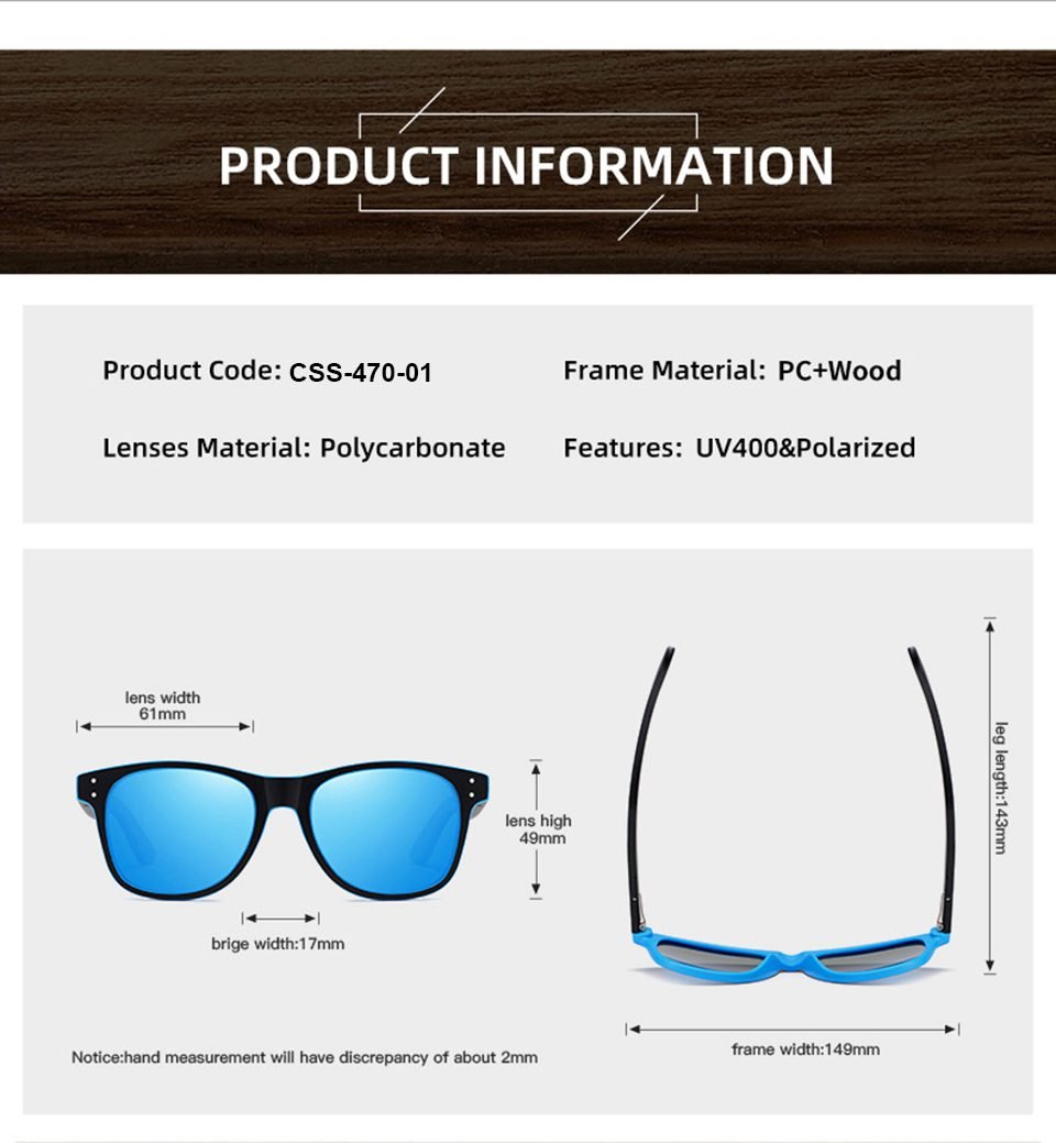 Wooden Sunglasses Square