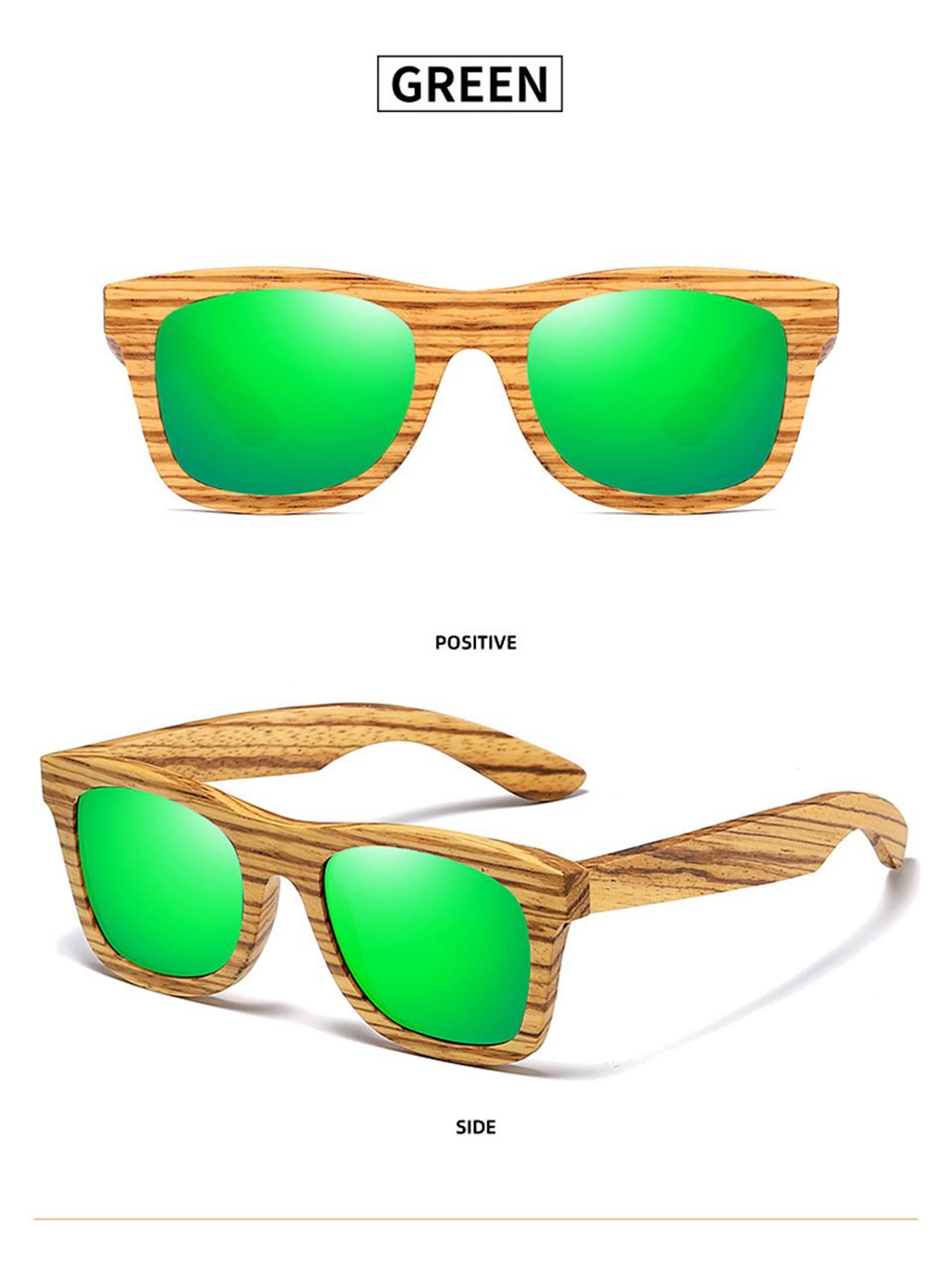 Wooden Wayfarer Sunglasses