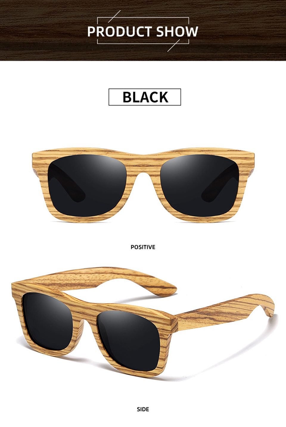 Wooden Wayfarer Sunglasses