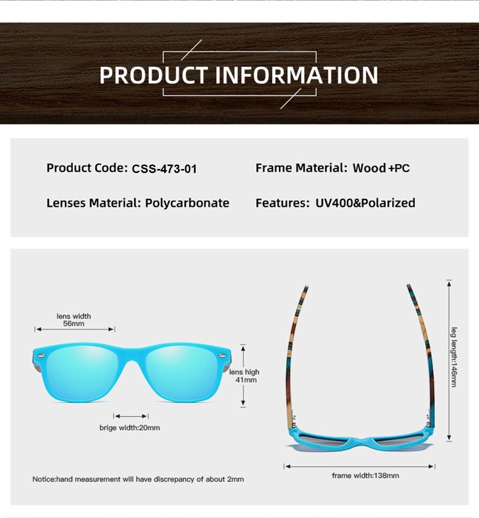 Polarized Wooden Sunglasses For Men