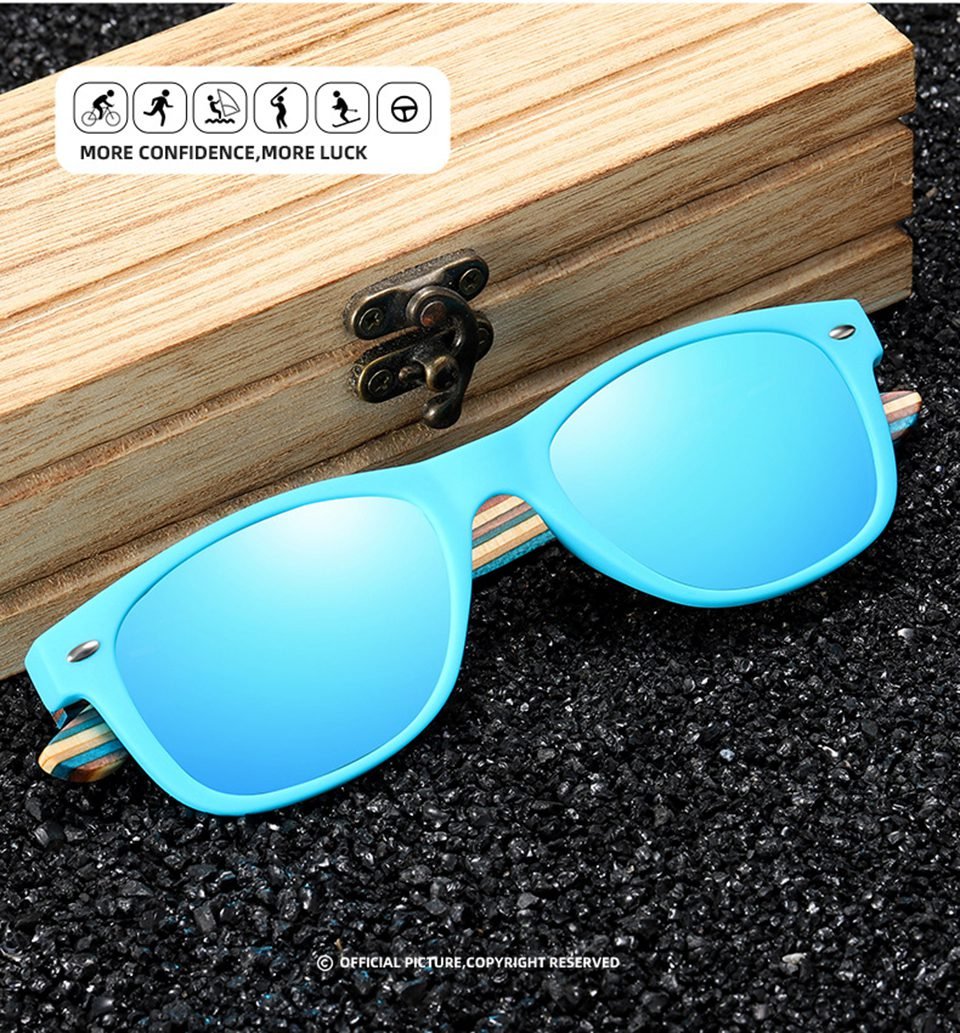 Polarized Wooden Sunglasses For Men