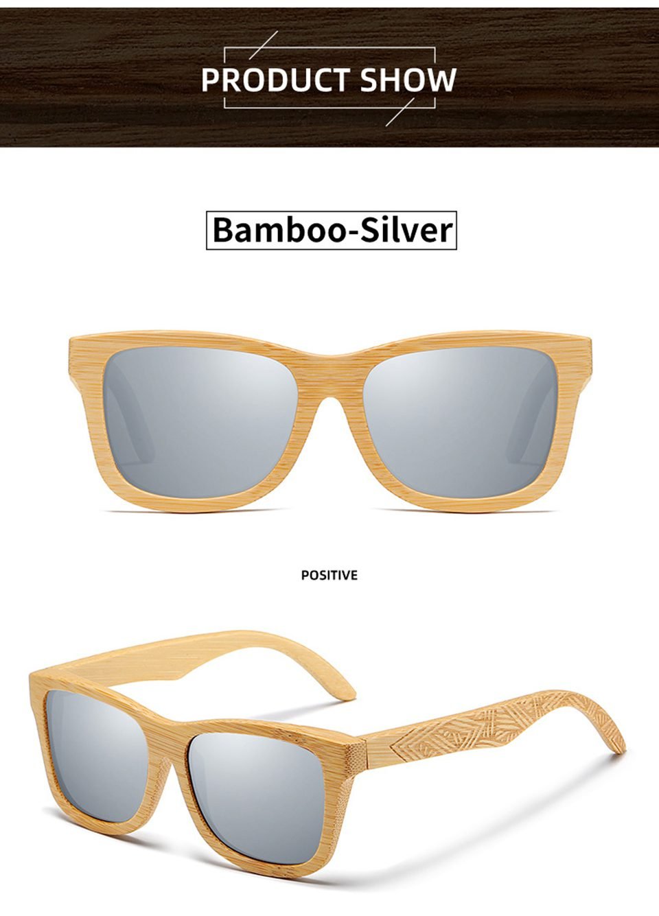 Bamboo Frame Sunglasses