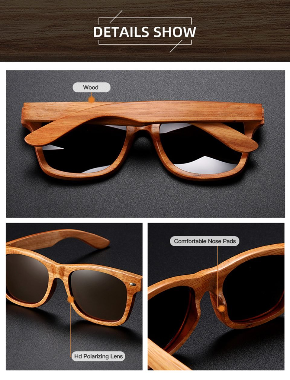 Wooden Sun Glasses