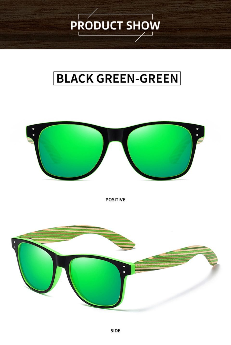 Wood Temple Sunglasses