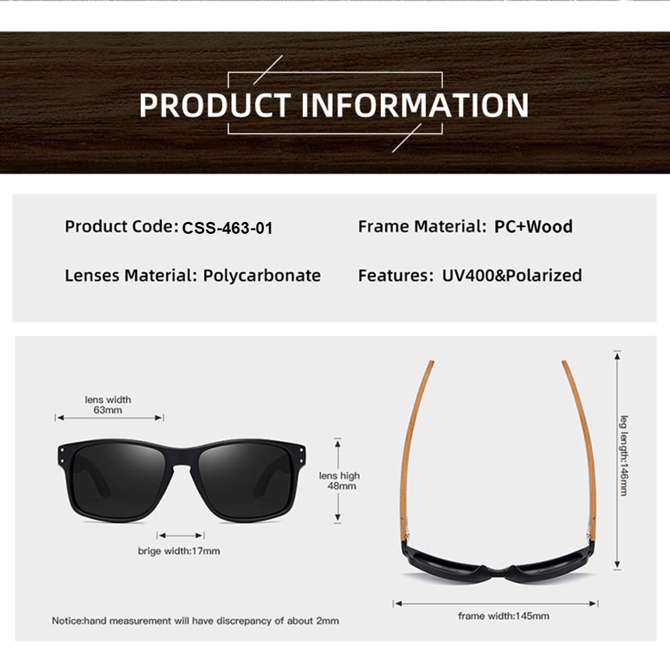 Wood Polarized Sunglasses For Men