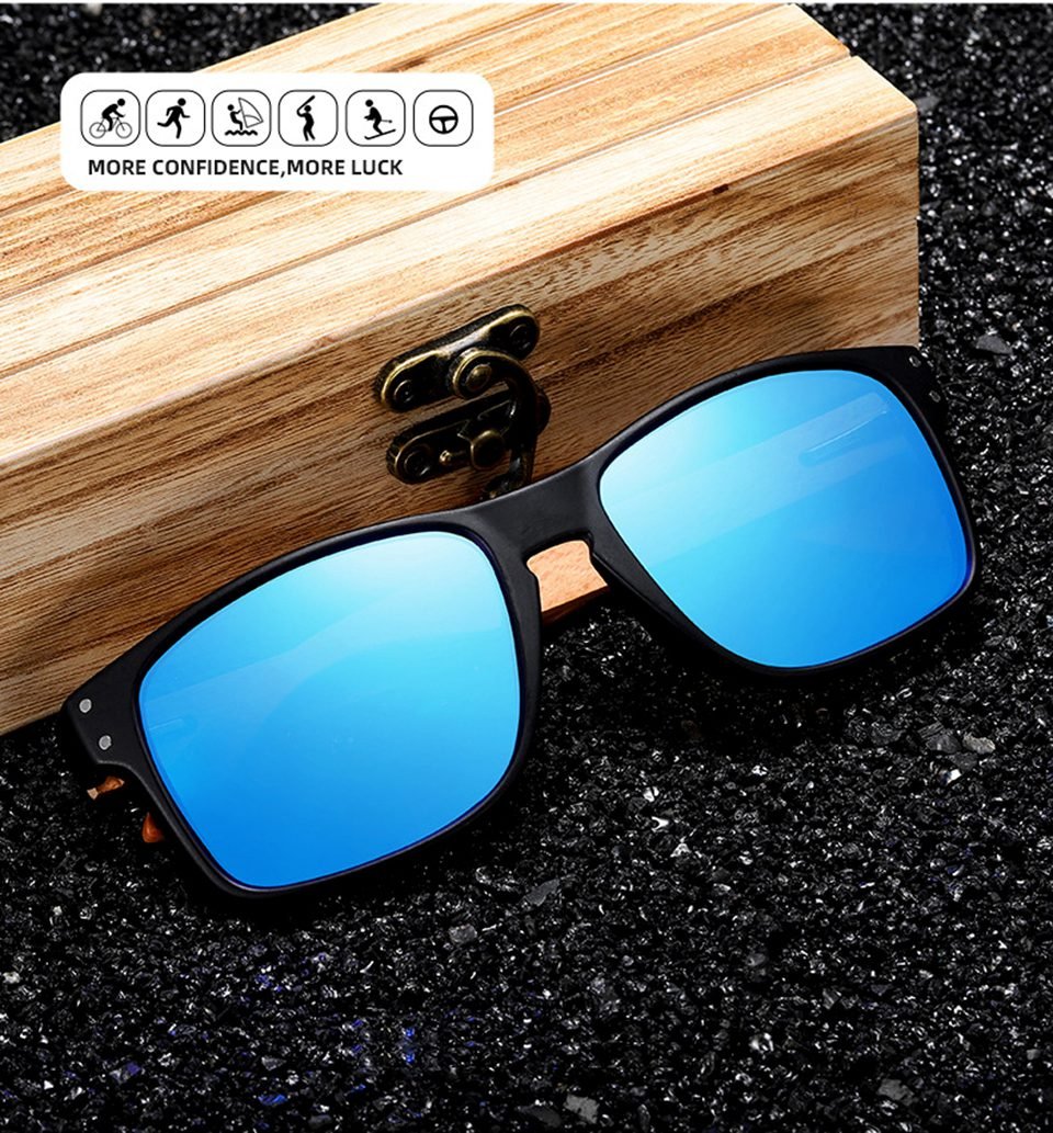 Wood Polarized Sunglasses For Men