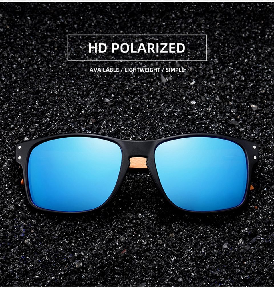 Wood Polarized Sunglasses For Men