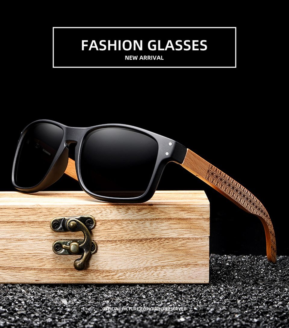 Wood Polarized Sunglasses For Men