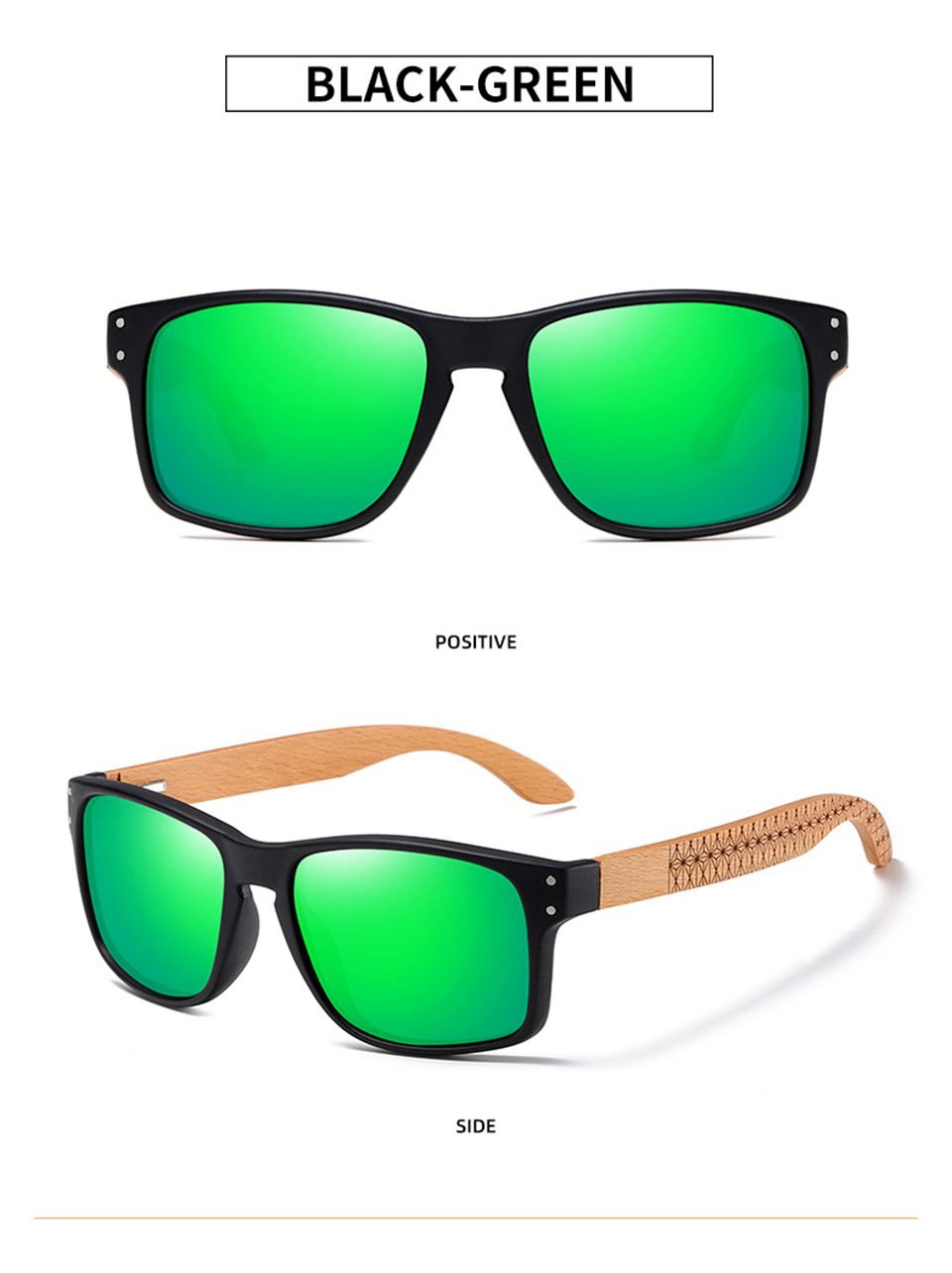 Wood Polarized Sunglasses For Men