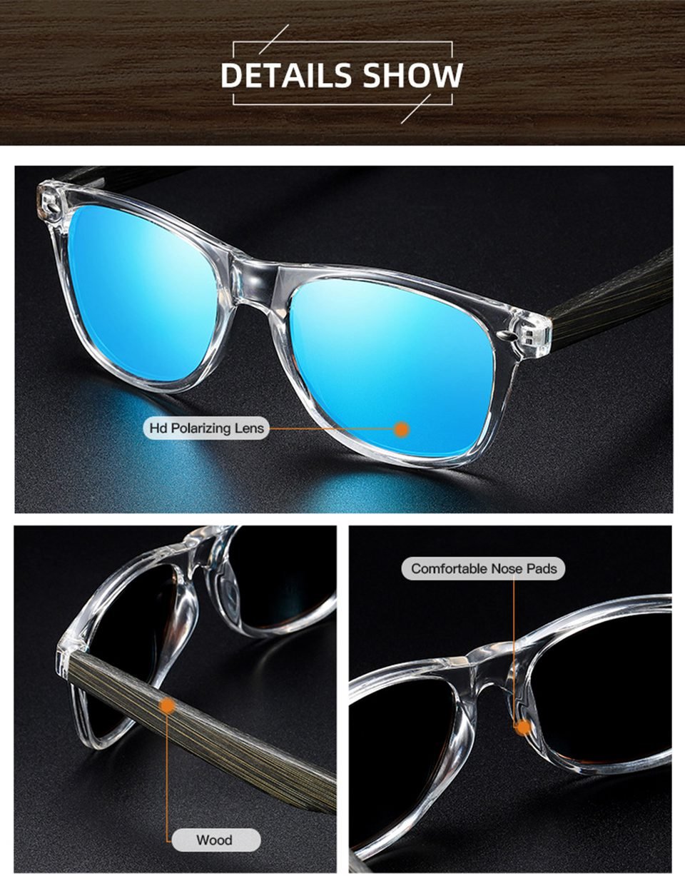 Wood Handmade Sunglasses