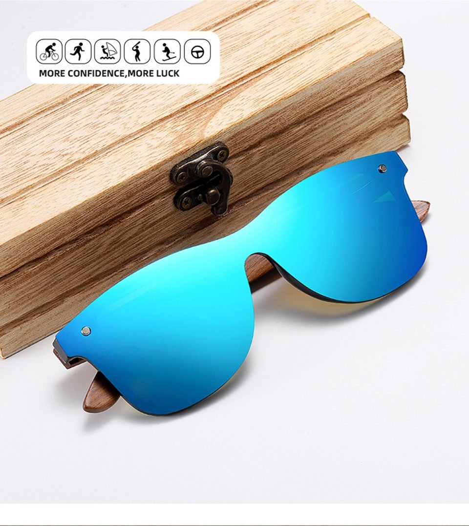 Round Wood Sunglasses
