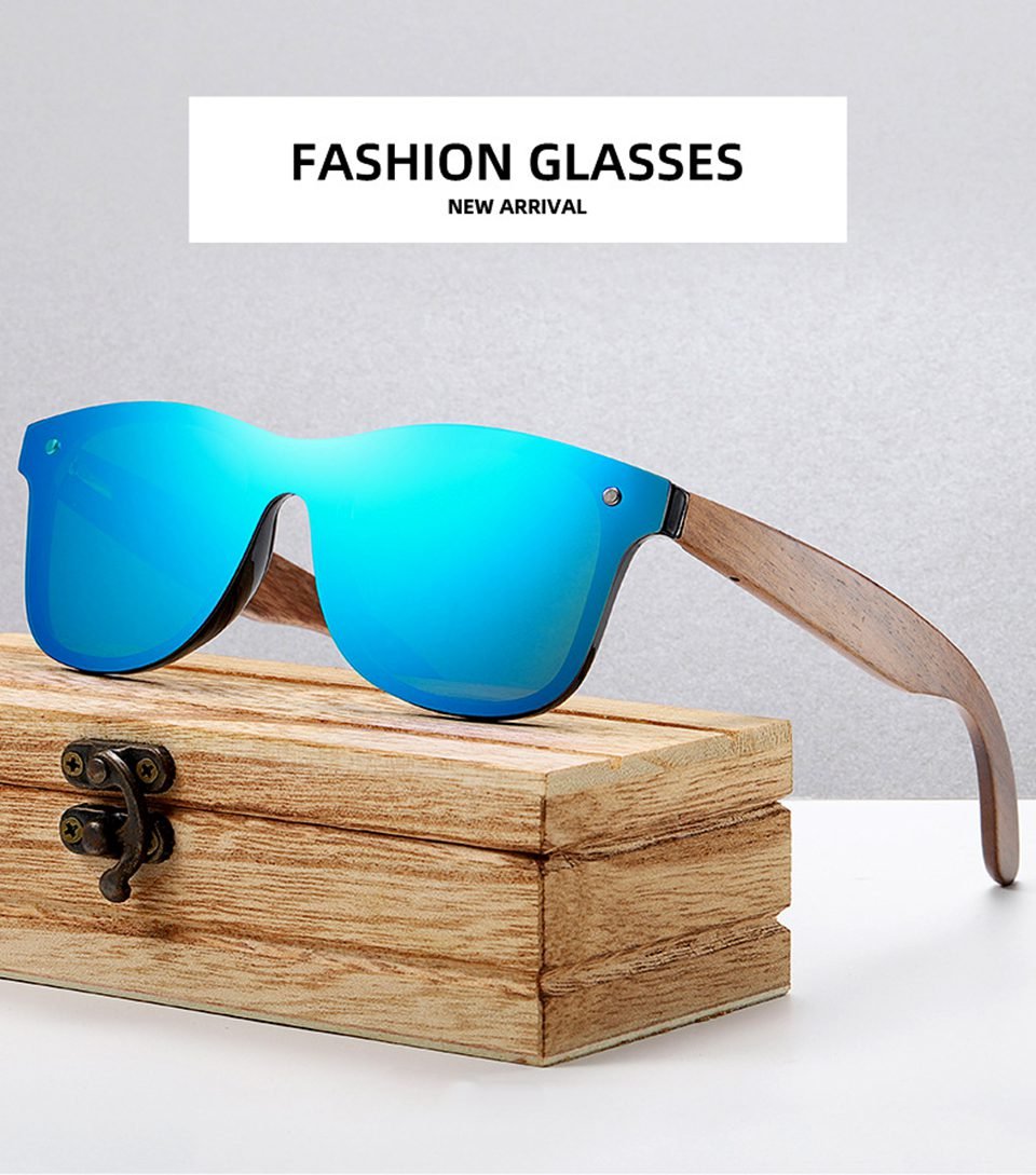 Round Wood Sunglasses