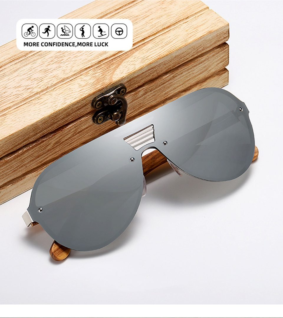 Unisex Wooden Sunglasses