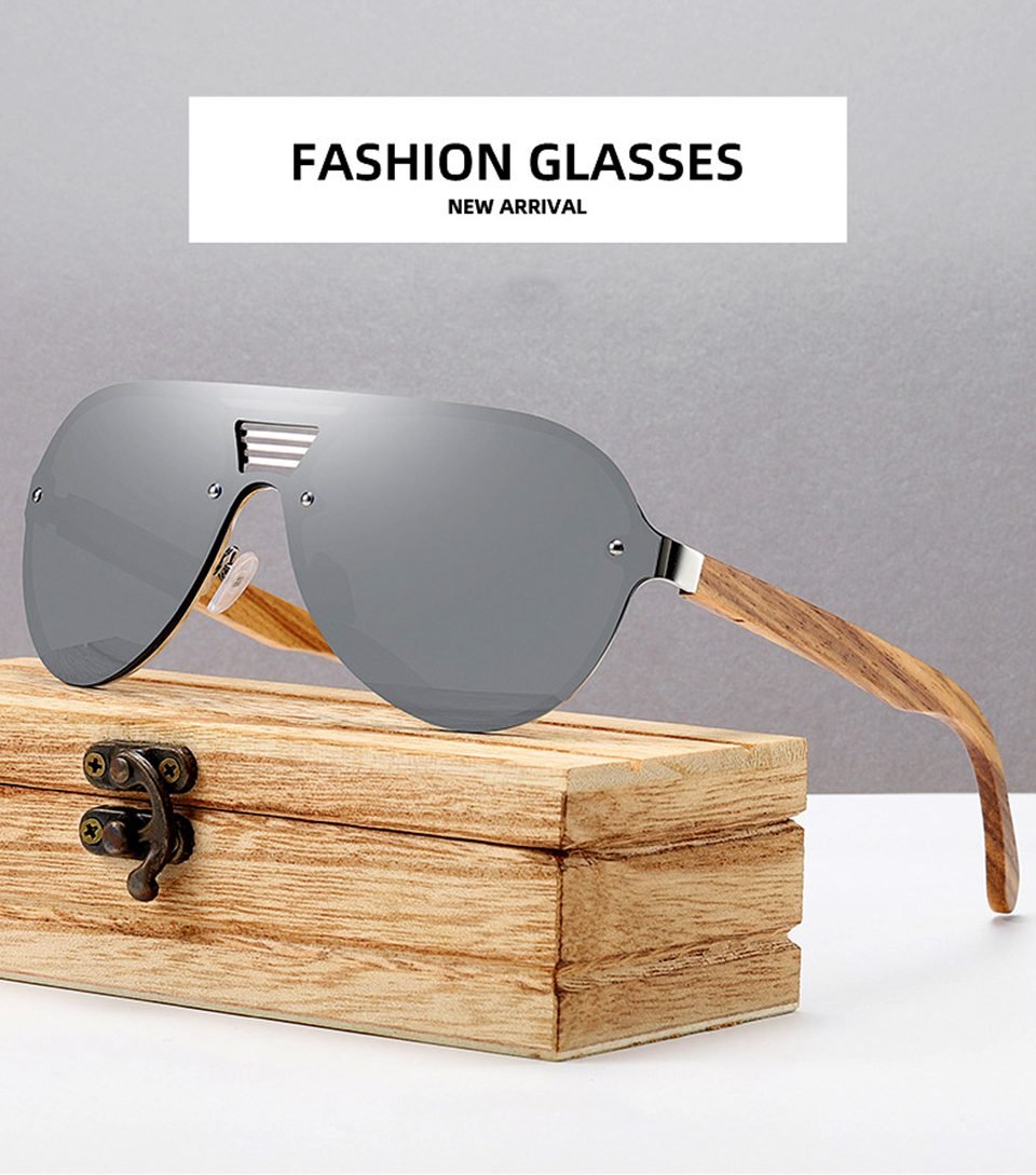 Unisex Wooden Sunglasses