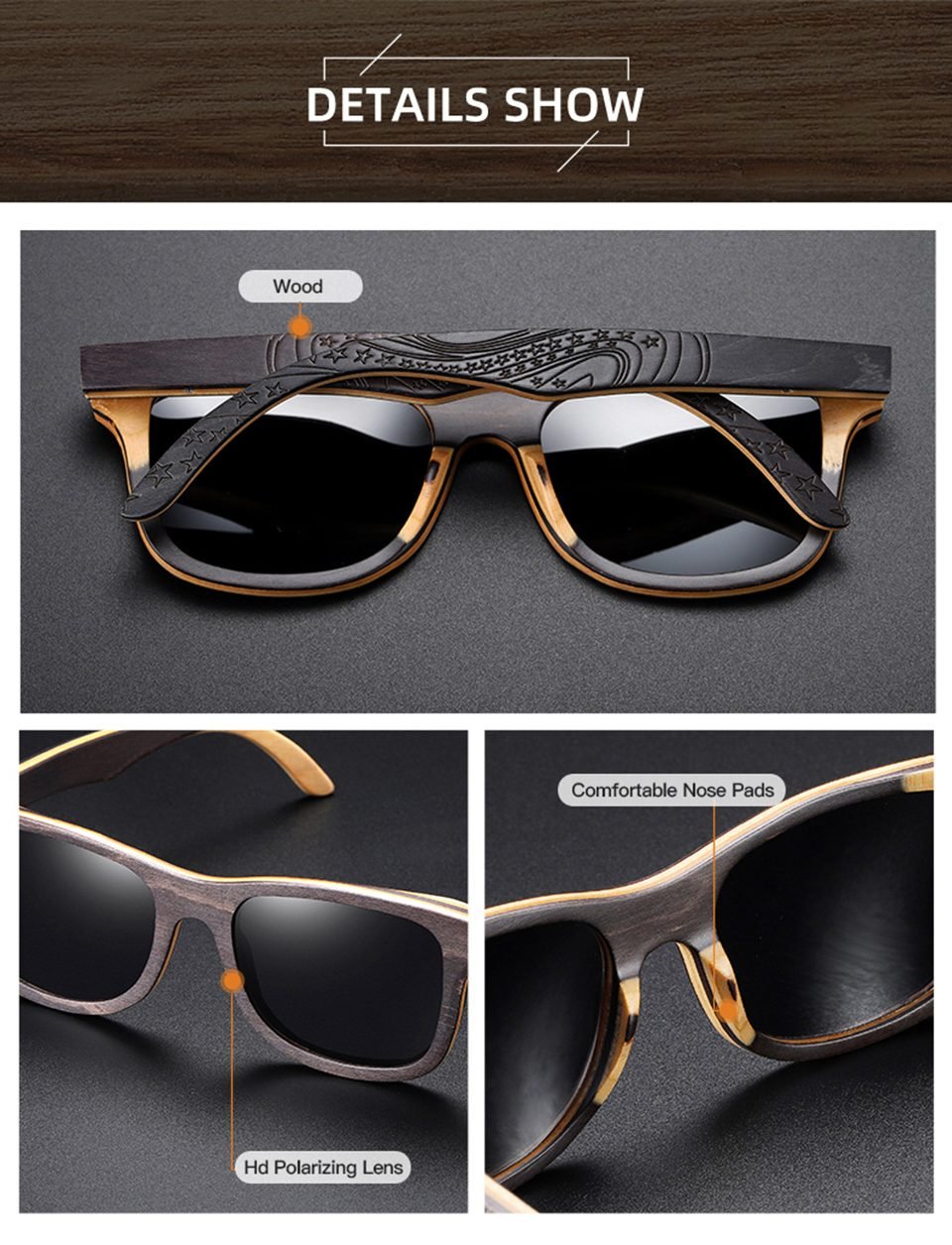 Wooden Sunglasses Womens