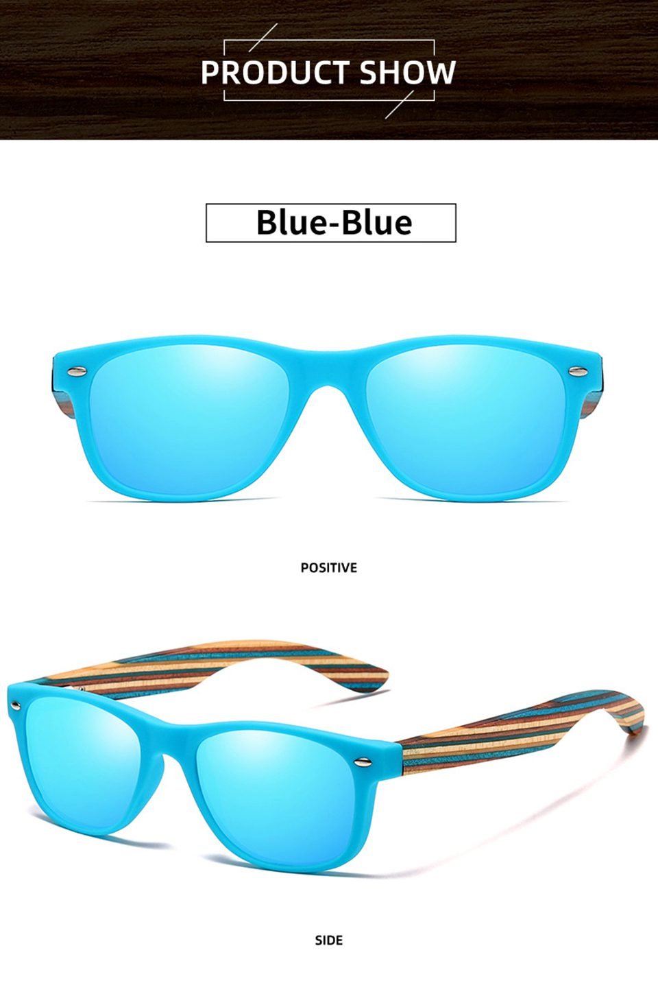 Polarized Wooden Sunglasses For Men
