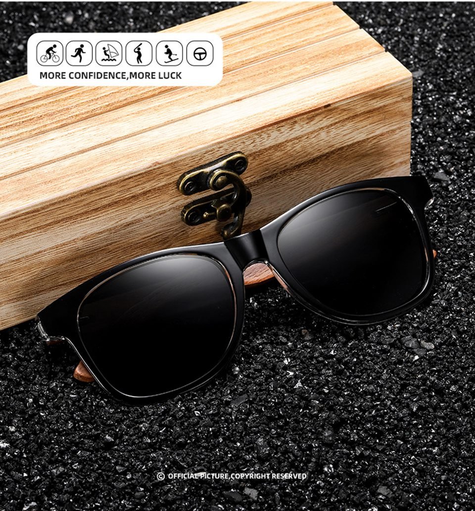 Classic Wooden Sunglasses