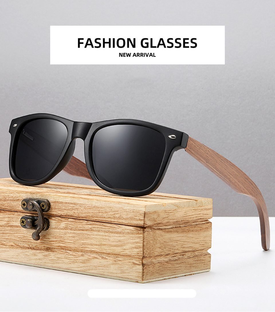 Wood Polarized Glasses Men