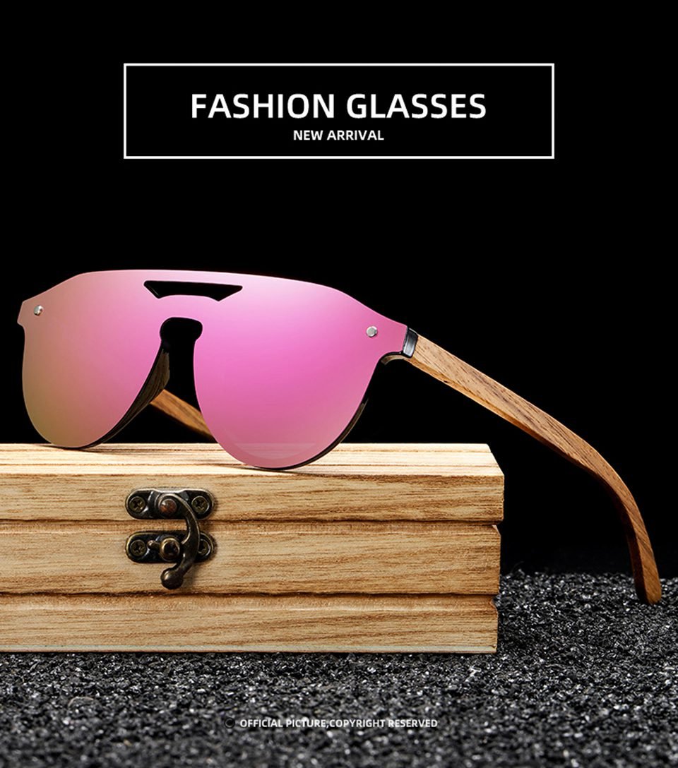 Polarized Rimless Sunglasses