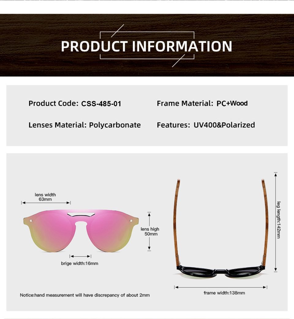 Polarized Rimless Sunglasses