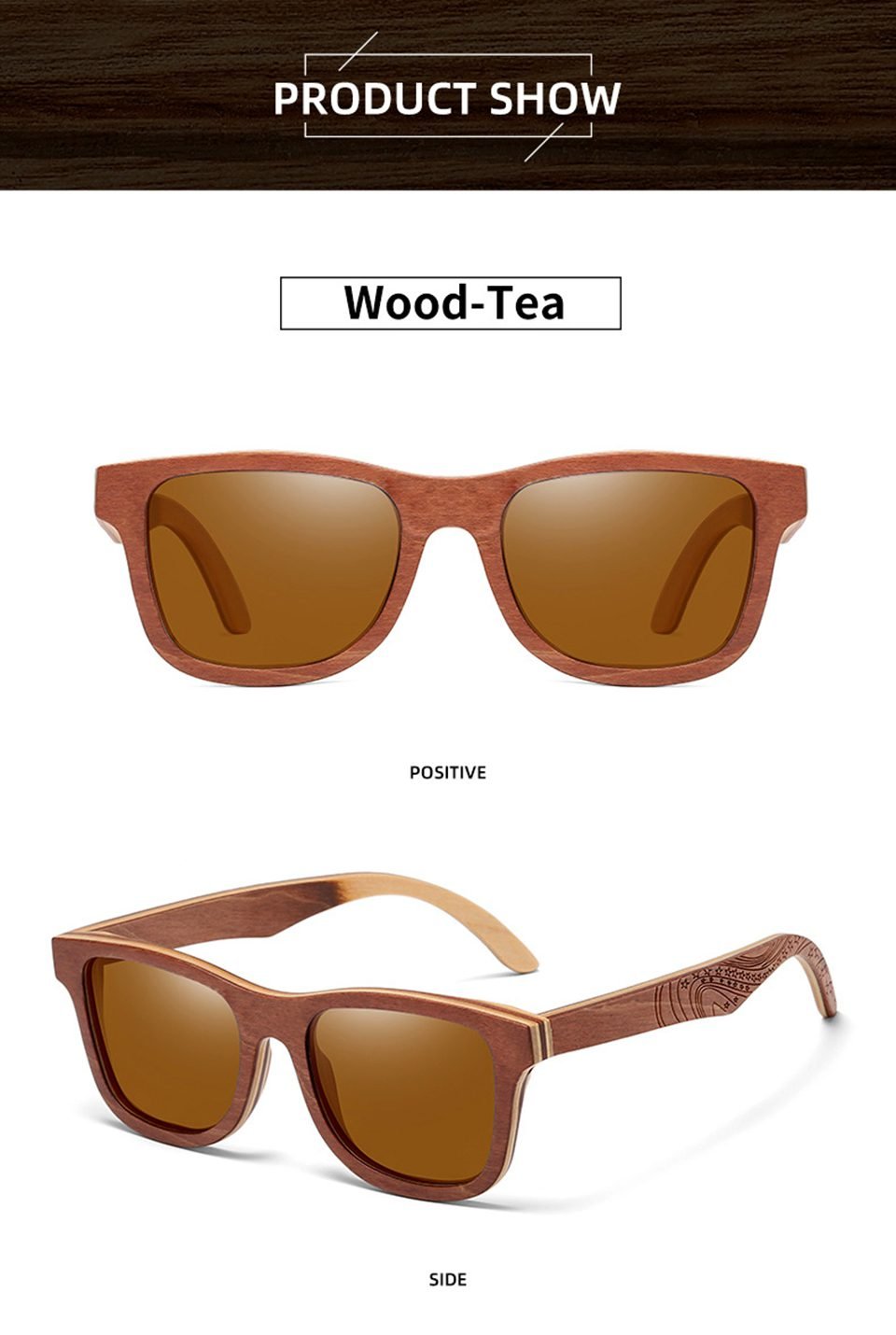 Wood Frame Sunglasses
