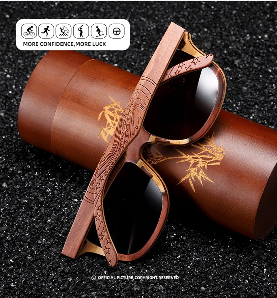 Wood Frame Sunglasses