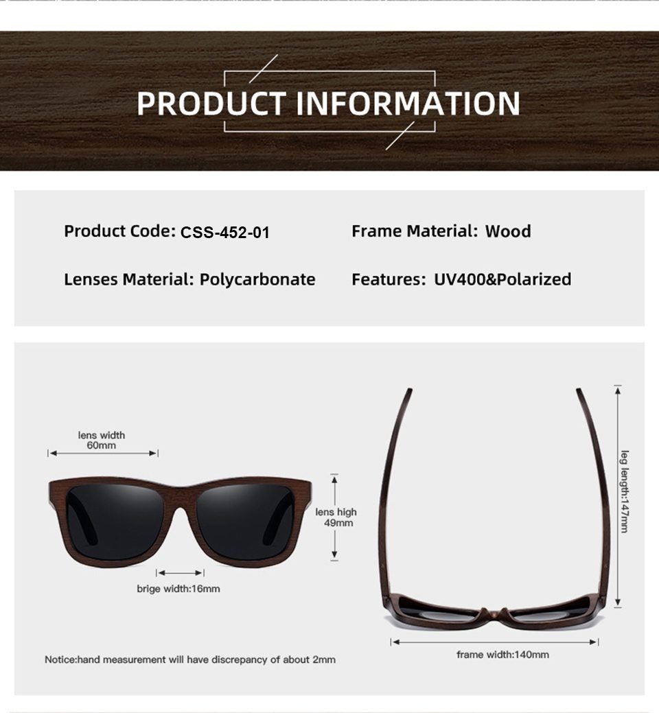 Polarised Wooden Sunglasses