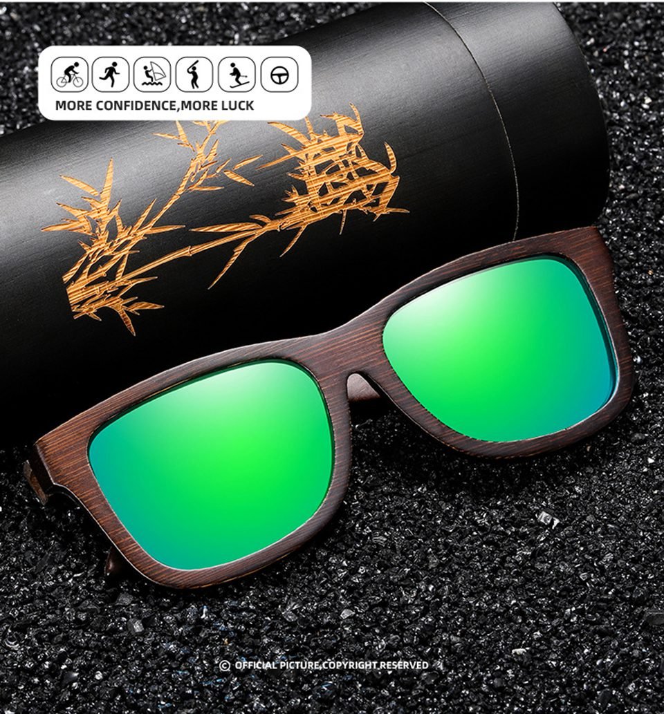 Polarised Wooden Sunglasses