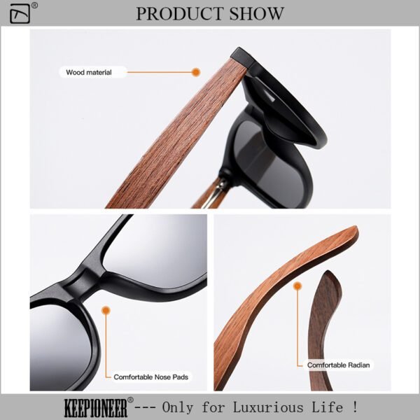 Wood Polarized Glasses Men | CSS-464-01