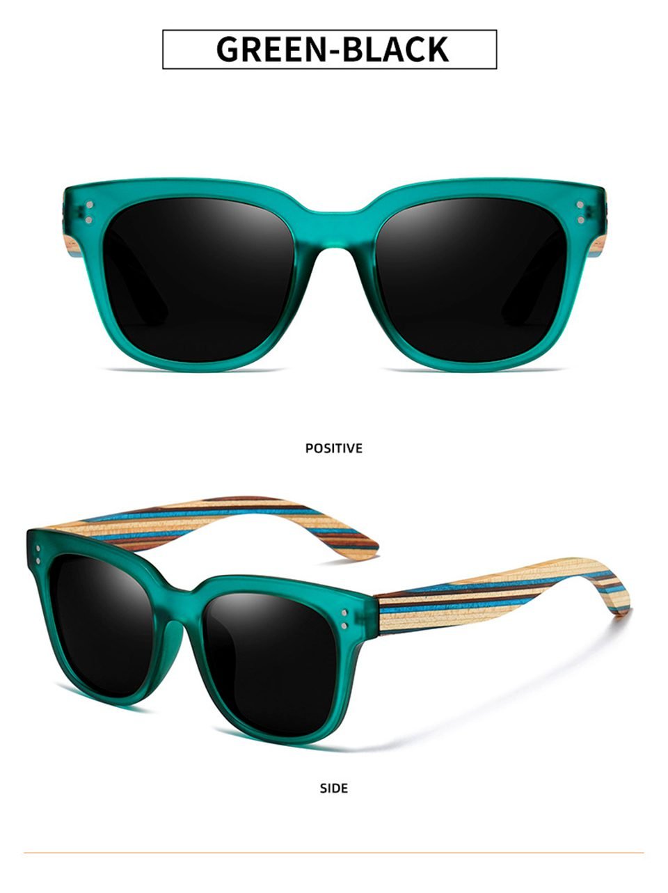 Wood Print Sunglasses