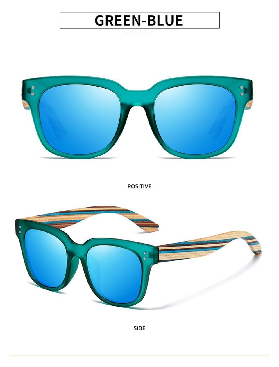 Wood Rimmed Sunglasses